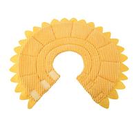 Sxhlseller Soft Cotton Pet Recovery Collar | Adjustable Neck Protector for Dogs Cats, Wound Healing Cone, Prevents Licking Biting Scratching After Surgery, Lightweight Comfy, Golden (Size 5 neck