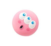 Sxhlseller Soft Latex Squeaky Ball for Puppy | Funny Face Interactive Fetch Toy for Chase Play, 5.5x5.5x4cm Lightweight Bounce Toss (Pink)