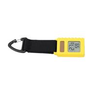 Sxhlseller Solar Hanging Thermometer Hygrometer 2 in 1 Outdoor Temp | Weather-Shielded Digital Gauge, Camping Gear Accessory, Portable Hook Design, Dual Power Solar Battery
