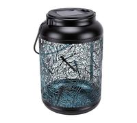 Sxhlseller Solar Lantern Decorative Hanging Light for Garden Yard Patio Warm Iron 10.5x15cm (Type 2)