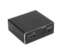 Sxhlseller Sound Extractor Splitter, HD -Multimedia Interface in 2.0ch 5.1ch PASS 4K 30Hz Sound Extractor Converter Aluminum Alloy SPDIF for the Loudspeaker