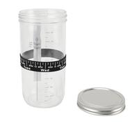 Sxhlseller Sourdough Starter Jar Kit, 34oz Glass Fermenting Jar with Lid, Date Feeding Band, Thermometer Strip, Silicone Scraper & Cover for Home Bread Making