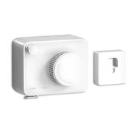 Sxhlseller Space Saving Retractable Clothesline Rope for Indoor and Outdoor Use - Easy Install Laundry Line for Bedroom, Bathroom - ABS + Aluminum (White)