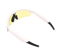 Sxhlseller Sport Bluetooth Cycling Glasses with Speakers (White) | Windblock Design, Built In Microphone, Voice Assistant, Hands Free Calls, Outdoor Running Eyewear