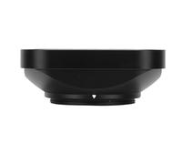 Sxhlseller Square Lens Hood and Cap Set for 37mm Thread Lenses, Aluminum Alloy Metal Screw in Attachment Blocks Stray Light and Reduces Reflections for Image Quality