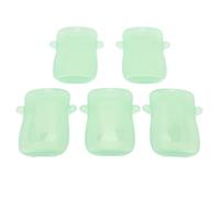 Sxhlseller Squeeze Proof Food Pouch Holder 5 Pack | Leak Proof Baby Juice Box Holder for Infants Safe Plastic Easy Clean On The Go (Green)