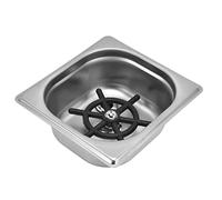 Sxhlseller Stainless Steel Glass Rinser, Automatic Cup Washer Cleaner for Bar Pub Restaurant Coffee Shop with Multi Angle Water Outlet and Hexagonal Cup Holder (Silver)