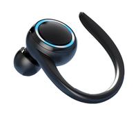 Sxhlseller Stereo Wireless Business Headset | Noise Cancelling BT5.2 Single Earhook Earbuds, 20H Battery Life for Work Gym Running (Black)