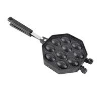 Sxhlseller Stovetop Bubble Waffle Pan | Anti Stick Aluminum Alloy Egg Waffle Maker for Home Commercial Use with Anti Scald Handle