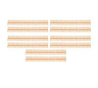 Sxhlseller Strong Wear-Resistant Plastic Binding Combs 30 Rings Comb A4 B5 A5 Paper Size 150 Sheets Capacity for Reports, 10 Pcs (Orange)