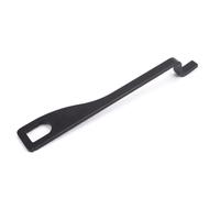 Sxhlseller Tailgate Air Vent Lock Extension Hook 19.8cm for T4 T5 T6 | Steel Standoff Bracket, Anti Theft Lock Hook, Pet Ventilation Gap, Campervan Rear Barn Door, Black Coated Finish