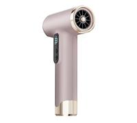 Sxhlseller Travel Cordless Hair Dryer, 100000 RPM High Speed & Ultra Quiet 45dB, Portable Hair Dryer with Magnetic Nozzle for Travel Salon Home, 8H Long Battery (Pink)