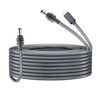 Sxhlseller Type C to DC Power Cord Mini Dish Antenna 2 in 1 Cable Plug and Play for Wide Compatibility 65W+ PD Power Transfer Rubber Copper 5m