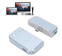 Sxhlseller Type C Wireless HDMI Transmitter Receiver, 50M Range, 4K Decode, 1080P 60Hz Output, 5G 2.4G for Phone, Tablet, Laptop to Projector, TV Box