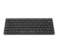 Sxhlseller Ultra Thin Mini Wired Keyboard 78-Key Bilingual Russian French German for PC Notebook Computers, Plug and Play USB, Ergonomic Design (Russian)