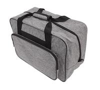 Sxhlseller Universal Canvas Sewing Machine Tote Bag | Protection Case with Multiple Pockets, Portable Handbag for Travel Storage, Fits Most Brands 18.1x9.1x12.2in Black