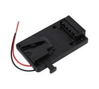 Sxhlseller Universal V Mount Battery Plate, 7 Way Output Power Supply Adapter with D Tap DC USB Ports for Camera LED Light Phone BMPCC 4K 6K DSLR
