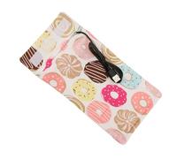 Sxhlseller USB Baby Bottle Warmer Sleeve, Portable Milk Insulation Cover for Travel with Heating Chip for 5V 2A Power Supplies, Cute Donut Pattern Cotton Blend (#1)