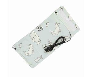 Sxhlseller USB Baby Bottle Warmer Sleeve, Portable Milk Insulation Cover for Travel with Heating Chip for 5V 2A Power Supplies, Cute Donut Pattern Cotton Blend (#4)