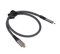 Sxhlseller USB C to USB C 240W Fixed Charging Data Transfer Cable for IOS 4K 60Hz Monitor 3 4K NOTE 20 S21 3A 4XL (0.5m / 1.6ft)