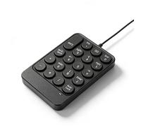 Sxhlseller USB Wired Number Pad, 19 Key Numeric Keypad with Ergonomic Round Keycaps Portable Keyboard for Laptop Computer PC