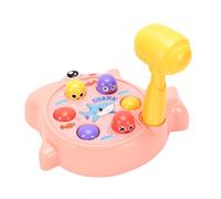 Sxhlseller Whack A Mole Game for Toddlers Interactive Educational Kids Toy Early Learning Parent Child Bonding Desktop Brain Game Safe Material Plastic (Pink)