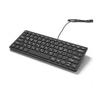Sxhlseller Wired Korean Keyboard Portable, 78 Keys Ultra Thin Lightweight USB Keyboard Ergonomic Inclined Angle, Plug and Play for PC Laptop