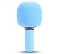 Sxhlseller Wireless Bluetooth Karaoke Microphone, Portable Handheld Mic with Speaker RGB Lights and Vocal Cancel, for Party Travel Home Duet Singing (blue)