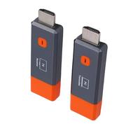 Sxhlseller Wireless HDMI Transmitter and Receiver, 165ft/50m for 4K Decode 1080P@60Hz, Plug and Play, Portable 2.4G/5.8G Wireless HDMI Extender for Laptop PC TV Projector