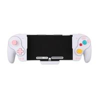 Sxhlseller Wireless Joypad Controller For OLED, One Piece Joypad Mechanical Keys, Macro Programmable Mapped Back Keys with RGB Lights, Adjustable (White)