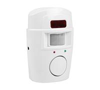 Sxhlseller Wireless PIR Motion Sensor Alarm | 105dB Security System for Home Garage Anti-Theft Detector with 2 Remotes White