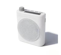 Sxhlseller Wireless Voice Amplifier with 2 Magnetic Lavalier Microphones, Bluetooth 5.3 PA System for Teachers, Tour Guide, Yoga, 15W Portable Rechargeable Speaker (White)