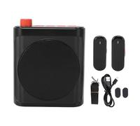 Sxhlseller Wireless Voice Amplifier with Speaker & Mic, 15W Portable Dual Magnetic Lavalier Mics, BT 5.4 Clip On Microphone Wireless, Personal Voice Amplifier for Teachers Classroom (Black)