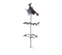 Sxhlseller Witch Garden Wind Spinner, Weatherproof Iron Artwork