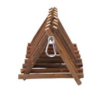 Sxhlseller Wooden Bird Tunnel for Small Medium Parrots Cage | Natural Applewood Chew Toy, Climbing Perch for Lovebirds Budgies Cockatiels, Space Saving Design