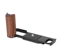 Sxhlseller Wooden Handgrip L Shape Grip for X E5 Camera, Ergonomic Wood Side Handle, Lightweight Handgrip with Anti Slip Pad, Accurate Ports Compatible with Flip Screens (Black)