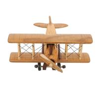 Sxhlseller Wooden Plane Model, Classic Propeller Aircraft Decor (Airplane) | Authentic biplane design, Made from solid wood, Perfect as a display piece, Lightweight and compact size, Safe for kids'