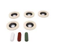 Sxhlseller Wool Polishing Wheels Compound Kit Felt Flap Disc for Angle | Metal Polishing Kit, Auto Detailing, Rust Removal, DIY Restoration, Jewelry Buffing