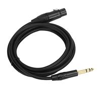 Sxhlseller XLR to 1/4 Inch 6.35mm Balanced Microphone Cable, 22AWG Oxygen-Free Copper Studio Cable for Live Performance, Durable Flexible Low-Noise Signal Cord (JD6003-3 meters)