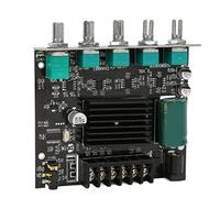 Sxhlseller ZK-MT21 2.1 Channel Bluetooth 5.0 Amplifier Board, 50W X2 + 100W Subwoofer Amp Module with Treble & Bass Control for DIY Speakers - DC 12V-24V Stereo Audio Receiver