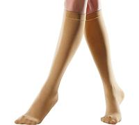SXHMSAL Compression Stockings Class 2 for Women And Men, 23-32 Mmhg Knee High Graduated Varicose Veins Socks Hosiery for Edema, Swollen, Pregnancy, Rehabilitation Aids for Patients,Flesh,M