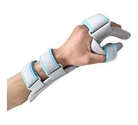 SXHMSAL Portable Hand Splint Support,Adjustable Finger Orthotics for Anti-Spasticity Finger Splint Stroke Rehab Equipment Easy To Use, Rehabilitation Aids for Patients,Left,M