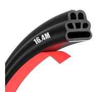 SXIAOX 16.4m car door seal for Toyota Prius 4 (IV) W5 I 2016-2019, Rubber Sealing Strip Trim Cover,Noise Insulation Waterproof Dustproof,soundproofing door seal