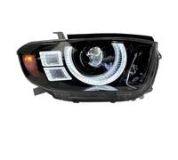 SXJUZOZP 1 Pair Head Lamp Compatible For Toyota Highlander Headlight 2007-2011 Headlights DRL Turn Signal High Beam Angel Eye Projector Lens