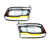 SXJUZOZP 2 PCS Headlights Assembly Compatible For Dodge RAM 1500 2500 3500 Headlights 2009-2019 RAM1500 CLASSIC 2019-2021 Head Lamps(Amber)