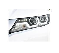 SXJUZOZP Compatible For Honda City Headlights 2015 2016 2017 2018 2019 2020 DRL Turn Signal High Beam Angel Eye Bi Xenon Projector Lens(Without bulbs)