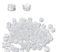 SXKJGQ 150 Pcs Silicone Earring Backs for Studs, Rubber Back Earring Backs Stoppers, Clear Earrings Back for Heavy Earrings, Secure Hold