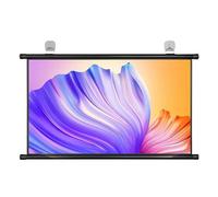 SXKJQER 30", 40", 50", 60", 72" Projector Screen Pull Down Wrinkle-Free Screen, Hangable HD Projection White Screen, 16:9/4:3 Projections Movies Screen Wall Mountable For Home Theater Office(4:3,30")