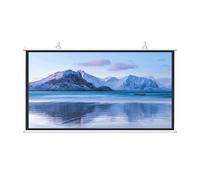 SXKJQER Manual Pull Down Projector Screen, Movie Projection Screen HD 16: 9/4:3, Wall Mounted HD Projection Screen, Anti-Crease For Schools Meeting Indoor Outdoor, 30", 40", 50", 60", 72"(4:3,72")