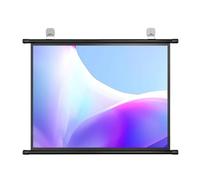 SXKJQER Projector Screen 30", 40", 50", 60", 72", 4K Home Theater Movie Gaming Projection Screen, Matte Fabric Hanging Design, Pull Down Manual Projector Screen For Outside Home Theater(16:9,30")